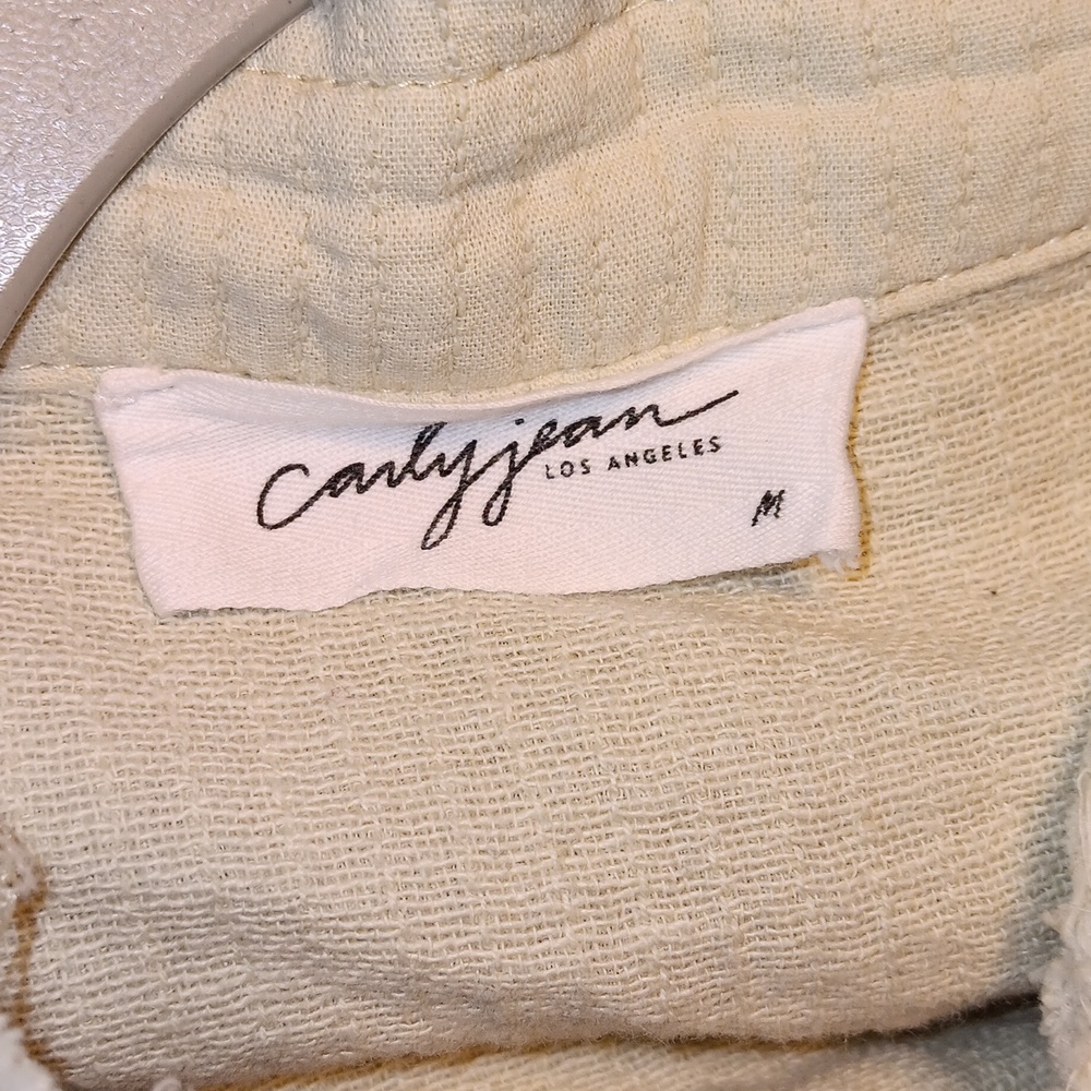 Carly Jean Los Angeles Distressed Button Up Jacket - Picture 4 of 4